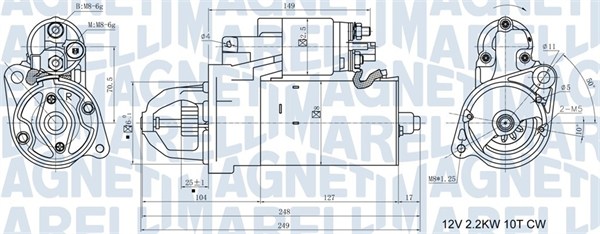Motorino d'avviamento - 063721411010 MAGNETI MARELLI