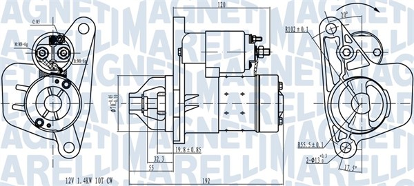 Starter - 063721418010 MAGNETI MARELLI