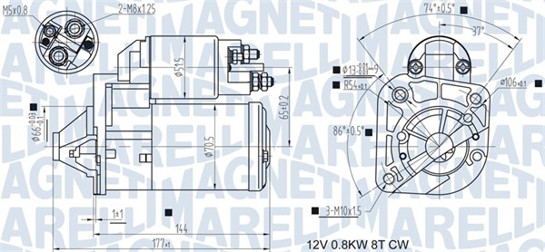 Starter - 063721442010 MAGNETI MARELLI