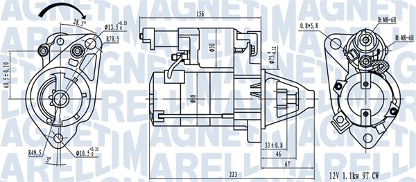 Starter - 063721458010 MAGNETI MARELLI