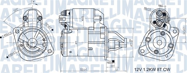 Starter - 063721465010 MAGNETI MARELLI