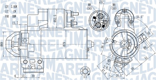 Starter - 063721466010 MAGNETI MARELLI