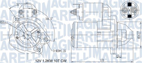 Motorino d'avviamento - 063721469010 MAGNETI MARELLI
