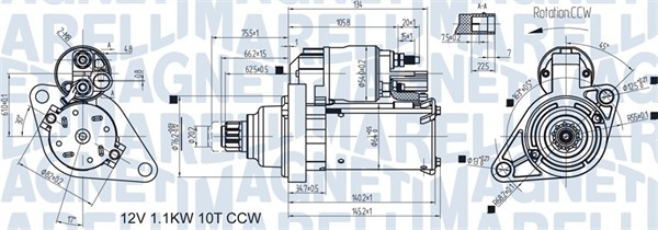 Motorino d'avviamento - 063721470010 MAGNETI MARELLI