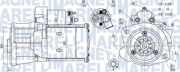 Starter - 063721491010 MAGNETI MARELLI