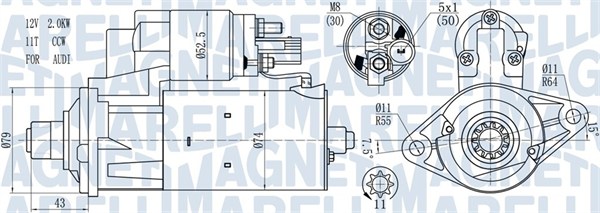 Starter - 063721584010 MAGNETI MARELLI