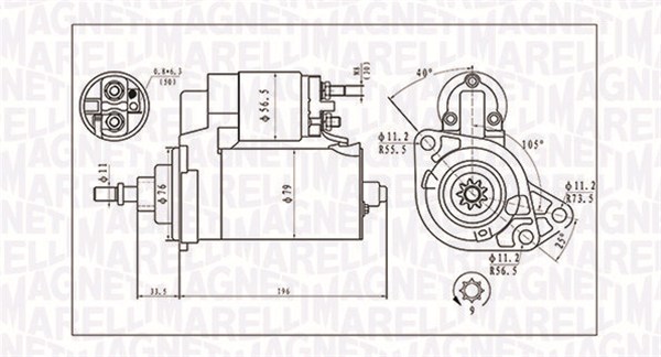 Starter - 063720295010 MAGNETI MARELLI