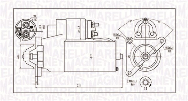 Starter - 063720373010 MAGNETI MARELLI