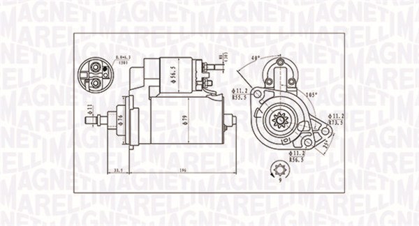 starteris - 063720713010 MAGNETI MARELLI