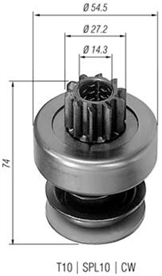 Pignone, Motorino d'avviamento - 940113020134 MAGNETI MARELLI