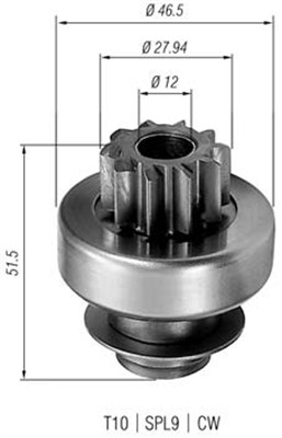 Pignone, Motorino d'avviamento - 940113020227 MAGNETI MARELLI