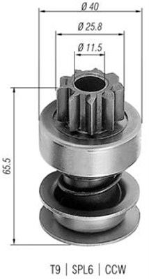 Pignone, Motorino d'avviamento - 940113020236 MAGNETI MARELLI