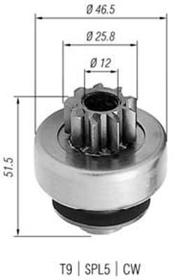 Pignone, Motorino d'avviamento - 940113020248 MAGNETI MARELLI