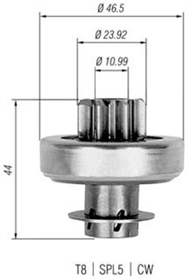 Pignone, Motorino d'avviamento - 940113020272 MAGNETI MARELLI