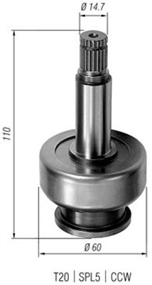Pignone, Motorino d'avviamento - 940113020285 MAGNETI MARELLI