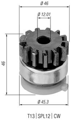 Pignone, Motorino d'avviamento - 940113020294 MAGNETI MARELLI