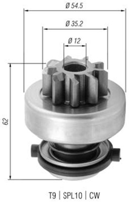 Pignone, Motorino d'avviamento - 940113020375 MAGNETI MARELLI