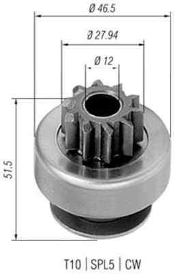 Pignone, Motorino d'avviamento - 940113020424 MAGNETI MARELLI