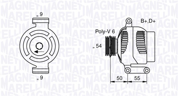 Alternatore - 063358061010 MAGNETI MARELLI