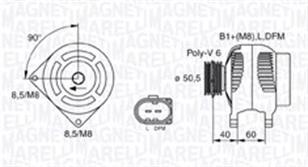 Alternatore - 063731542010 MAGNETI MARELLI