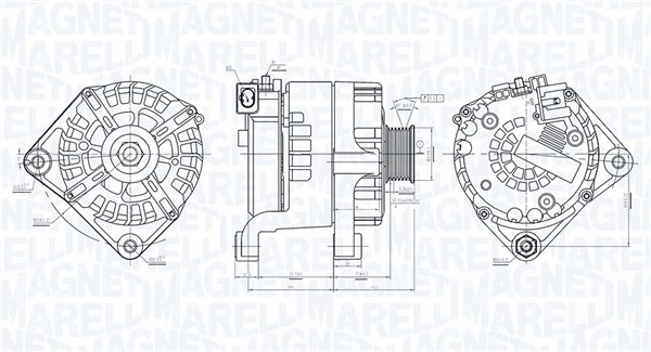Alternator - 063732041010 MAGNETI MARELLI