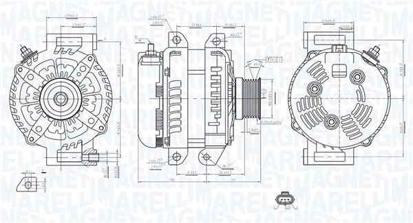 kintamosios srovės generatorius - 063735749010 MAGNETI MARELLI