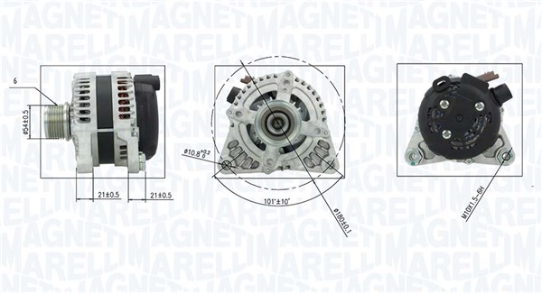 Alternator - 063736372010 MAGNETI MARELLI