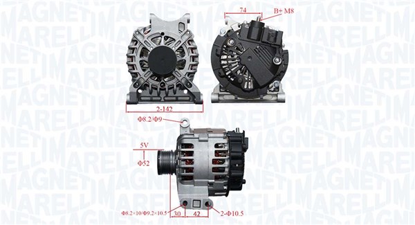 Alternator - 063739065010 MAGNETI MARELLI