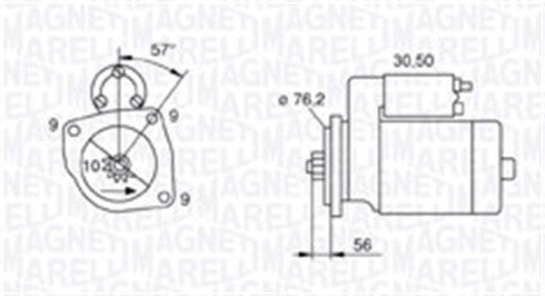 Starter - 063720801010 MAGNETI MARELLI