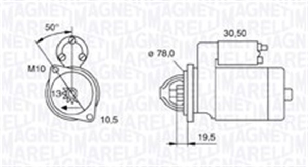 Starter - 063721158010 MAGNETI MARELLI