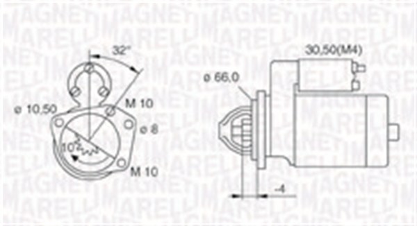 Starter - 063721207010 MAGNETI MARELLI