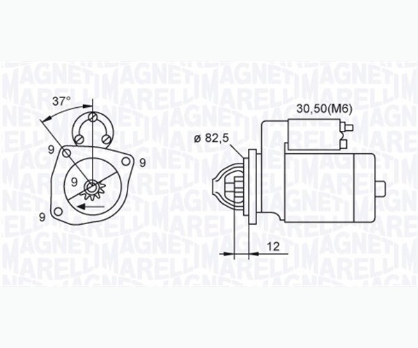 Motorino d'avviamento - 063721264010 MAGNETI MARELLI