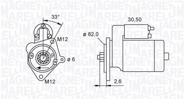 Starter - 063721392010 MAGNETI MARELLI