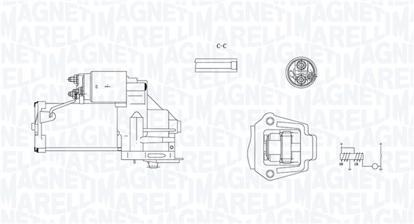 Motorino d'avviamento - 063721245010 MAGNETI MARELLI
