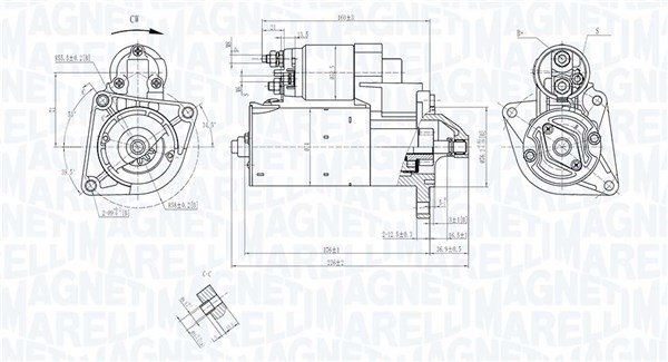 Starter - 063721447010 MAGNETI MARELLI