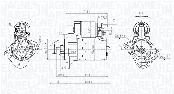 Starter - 063725395010 MAGNETI MARELLI