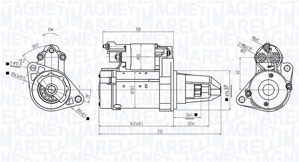 Starter - 063725589010 MAGNETI MARELLI