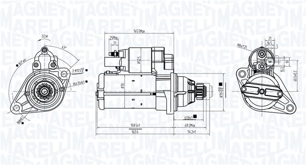 Starter - 063725944010 MAGNETI MARELLI