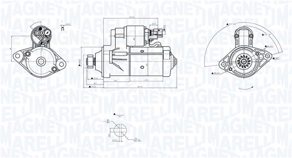 Starter - 063726156010 MAGNETI MARELLI