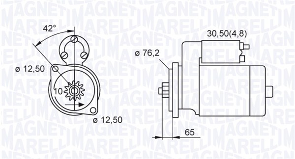 Starter - 063521230140 MAGNETI MARELLI