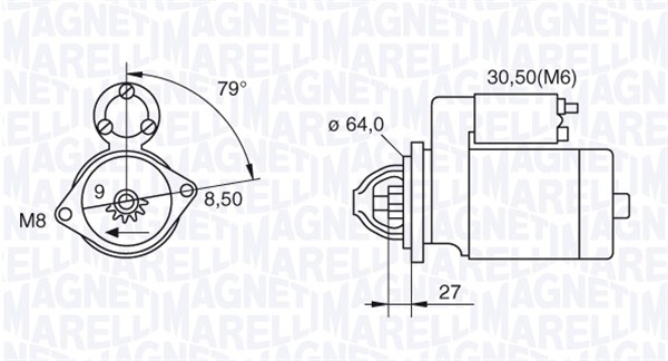 Starter - 063280045010 MAGNETI MARELLI
