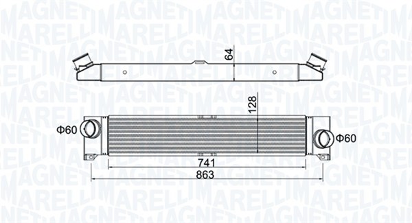 Intercooler - 351319204230 MAGNETI MARELLI