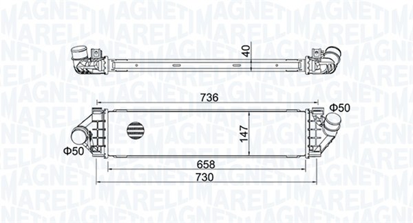 Ladeluftkühler - 351319204270 MAGNETI MARELLI