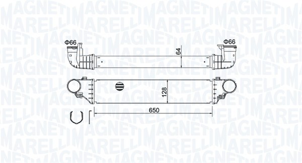 Intercooler - 351319204640 MAGNETI MARELLI