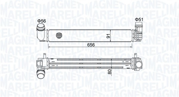 Intercooler - 351319204730 MAGNETI MARELLI