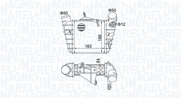 Intercooler - 351319204750 MAGNETI MARELLI