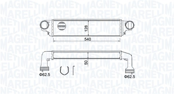 Intercooler - 351319204890 MAGNETI MARELLI