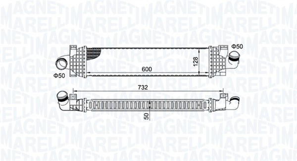 Intercooler - 351319204980 MAGNETI MARELLI