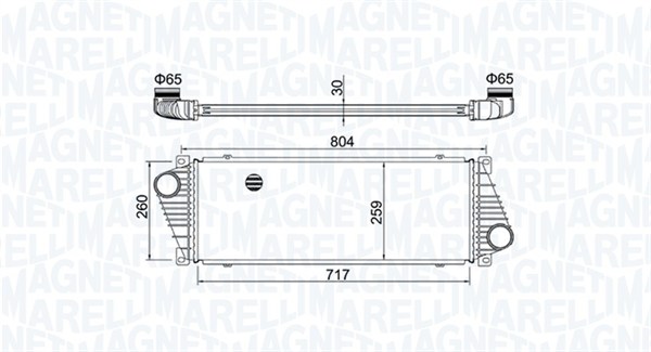Ladeluftkühler - 351319205020 MAGNETI MARELLI