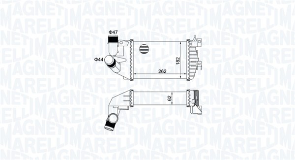 Intercooler - 351319205080 MAGNETI MARELLI